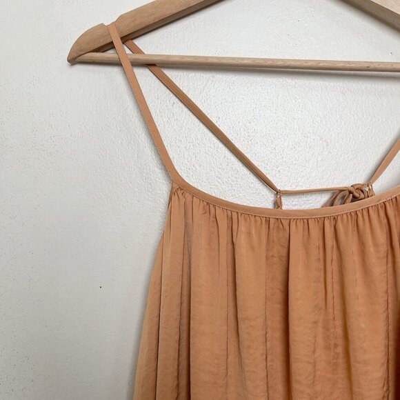 Oak + Fort Womens Medium Orange Slip Dress - Picture 4 of 11
